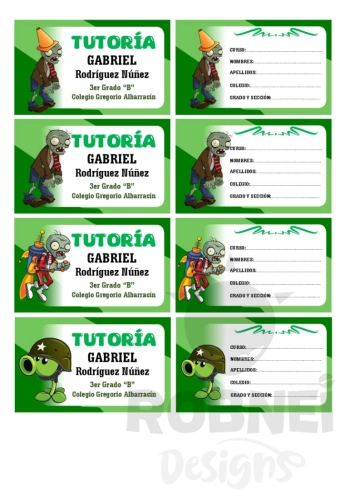 Plants-vs-Zombies Etiqueta